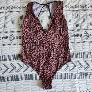 Victorias Secret Animal Print Bodysuit Medium